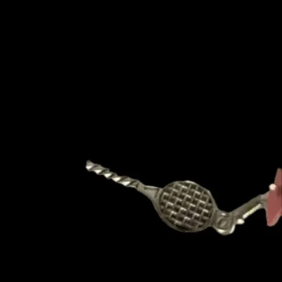 NWT handmade rare Tennis Prep artist / luxury earrings hypoallergenic .925 - Picture 3 of 7